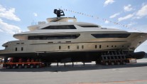 The launch of the 46m motor yacht Achilles by Sanlorenzo